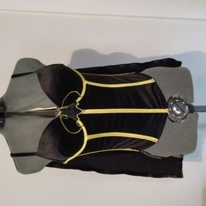 Batgirl Corset with Cape Halloween Costume